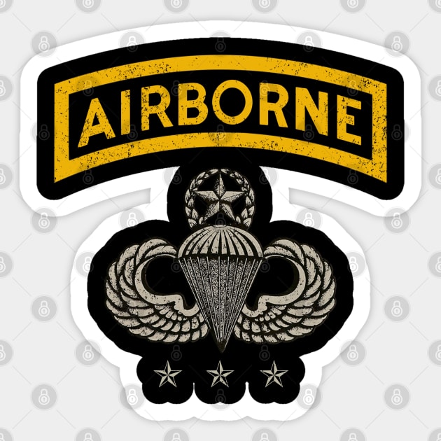 U.S Army Parachute wings badge airborne Paratrooper Sticker by floridadori